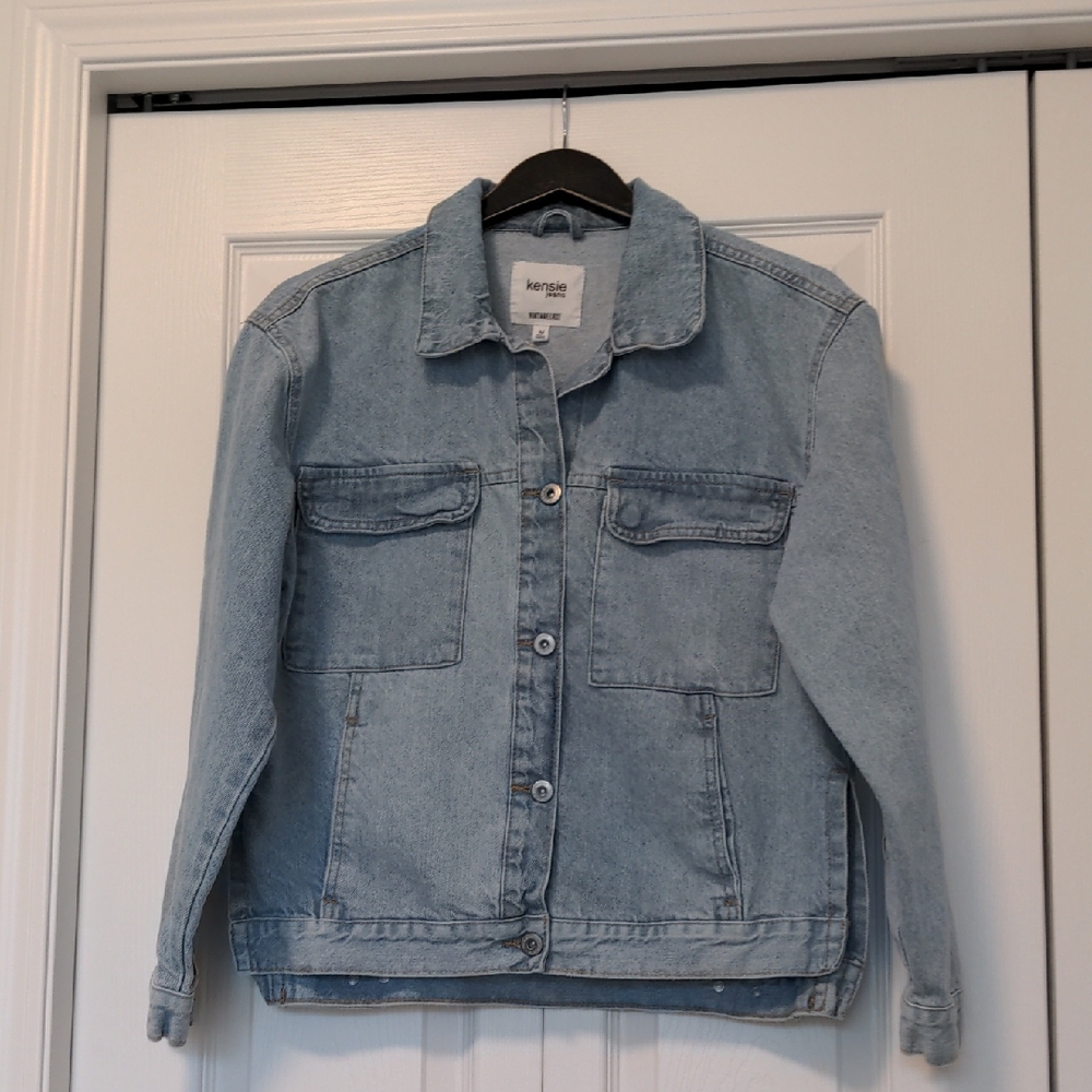 Kensie Boxy Denim Jacket